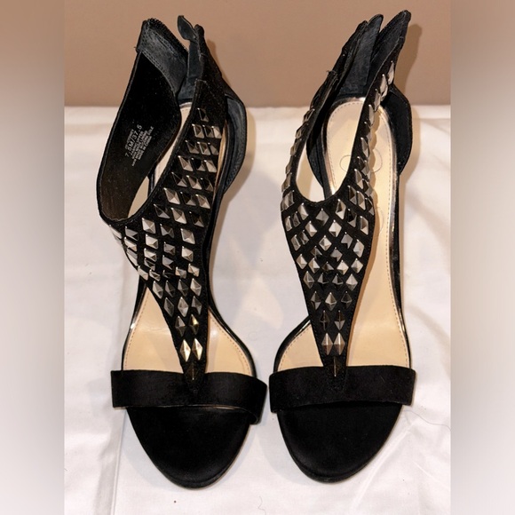 JESSICA SIMPSON SEXY 7 1/2 BLACK HEELS !! Excellent Condition!! - Picture 3 of 8